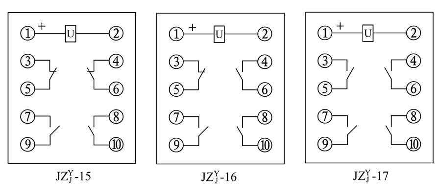 JZY-16、JZJ-16內部接線圖