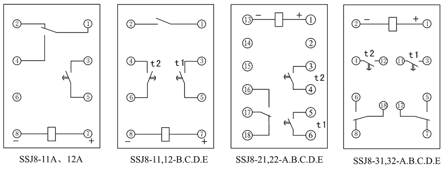 SSJ8-21D內部接線圖
